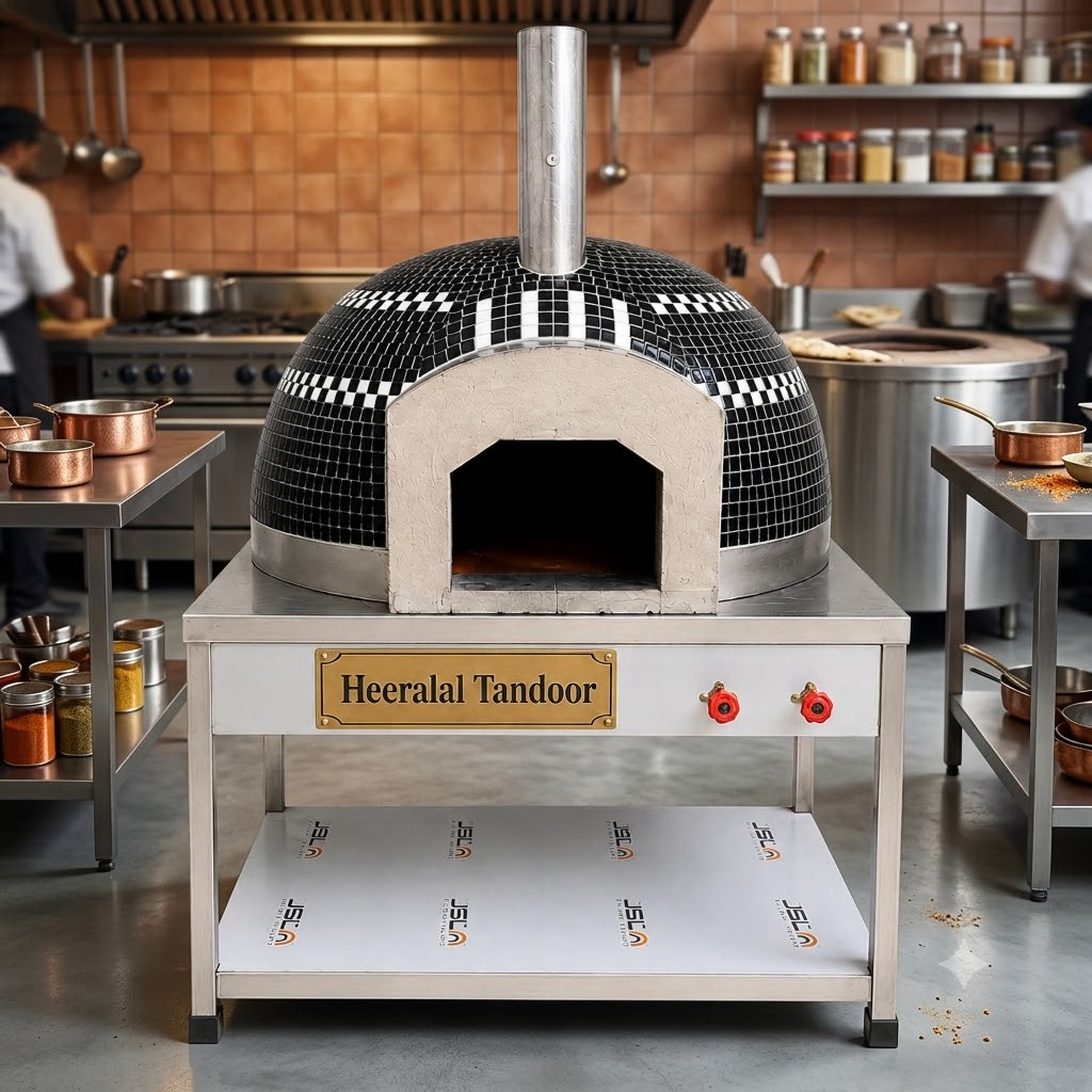 Pizza Oven Black White 2